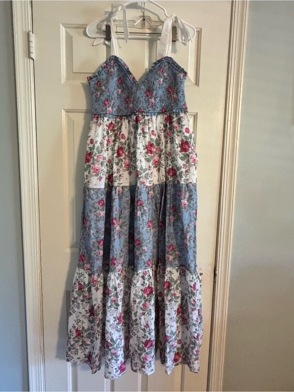 Women’s Altar’d State Annabella Rose Floral Sleeveless Maxi Dress Size Large
